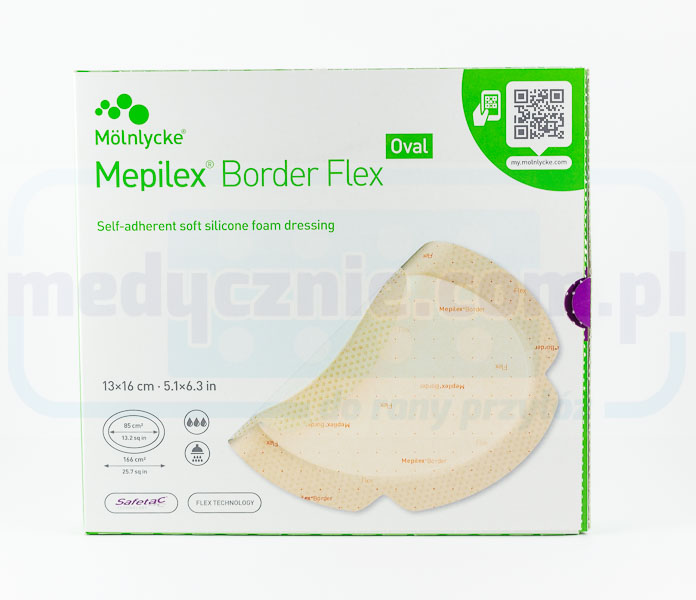 Mepilex Бордюрний флекс 13см*16см овальний 1шт